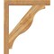 Ekena Millwork Funston Block Rough Sawn Bracket w/ Offset Brace, Western Red Cedar, 6"W x 38"D x 44"H BKT0604X38X44FST05RWR - alternate 4